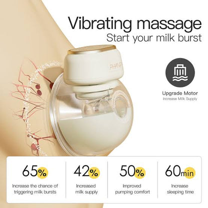 Phanphy Wearable Breast Pump + Tommee Tippee 3 Pack Bottles image 3