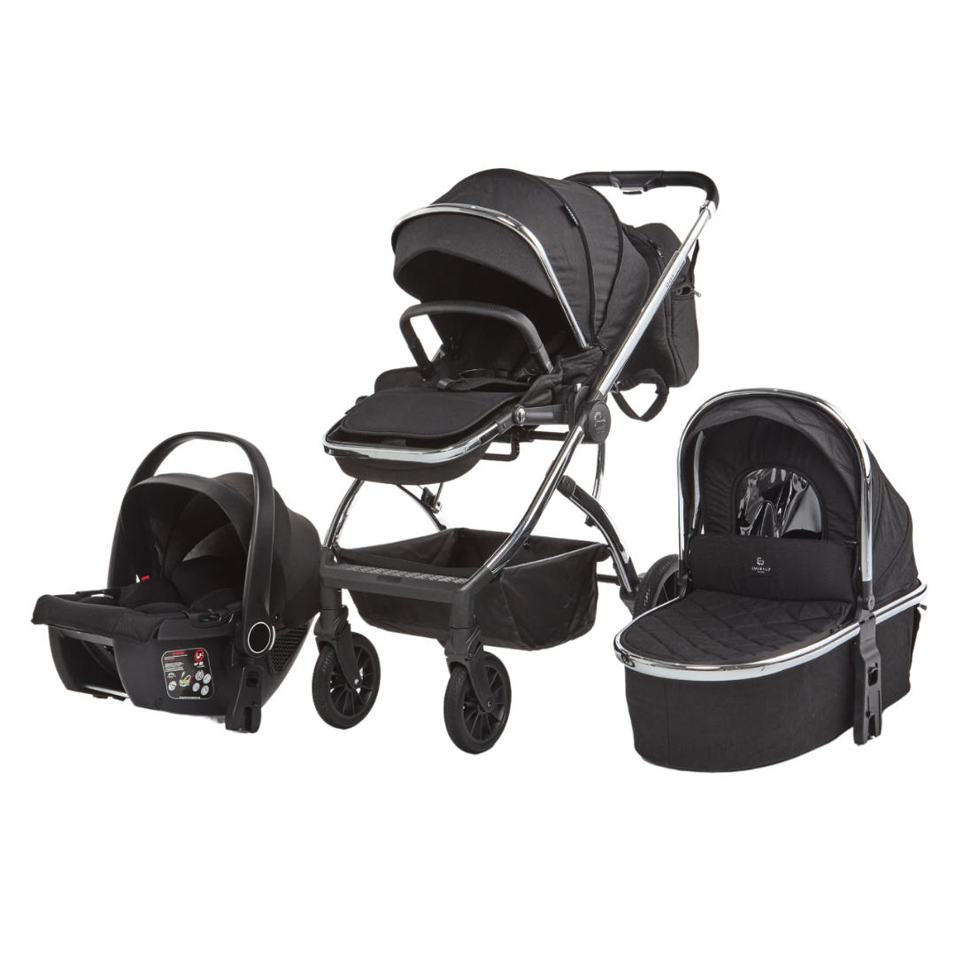 Emerald Baby Maya Premium Travel System - COMPLETE SET - Chrome image