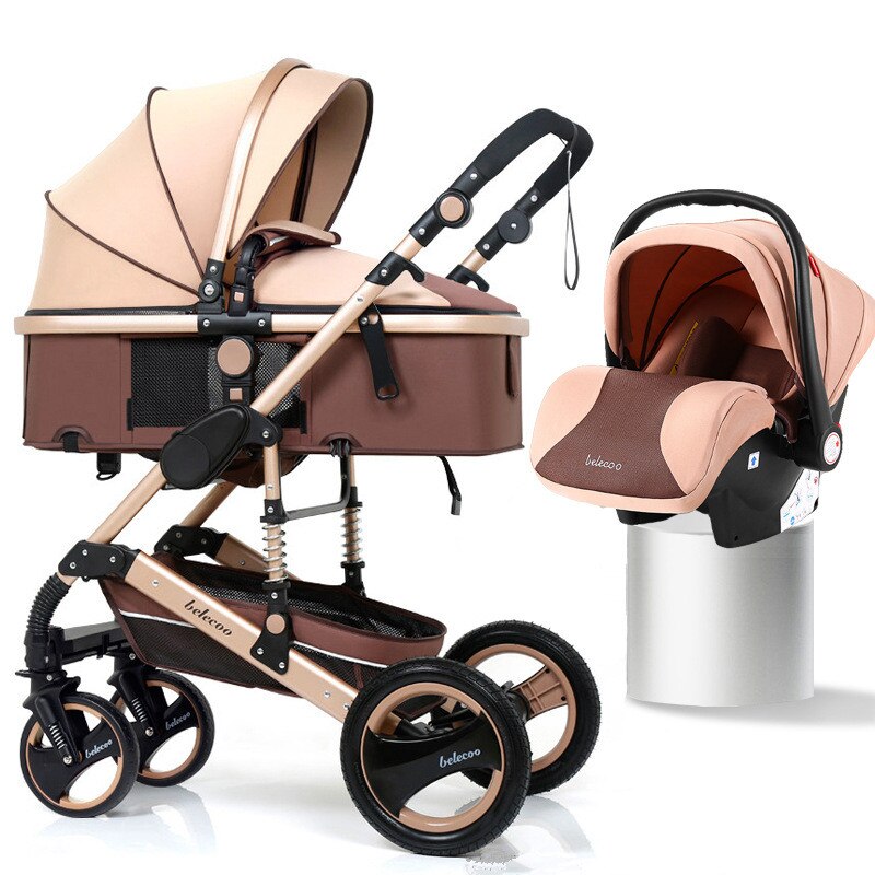 3 In 1 Belecoo OG Q3 Model Stroller Car Seat Set With Nappy Bag 3-in-1-belecoo-og-q3-model-stroller-car-seat-set-with-nappy-bag