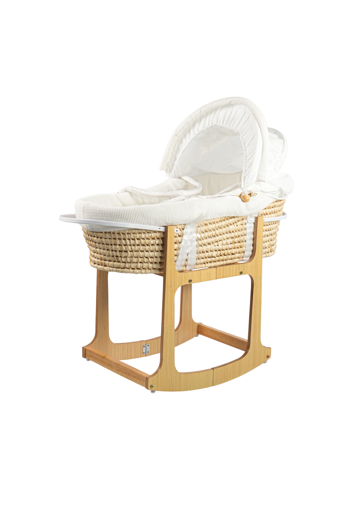 Emerald Baby Moses Basket wooden