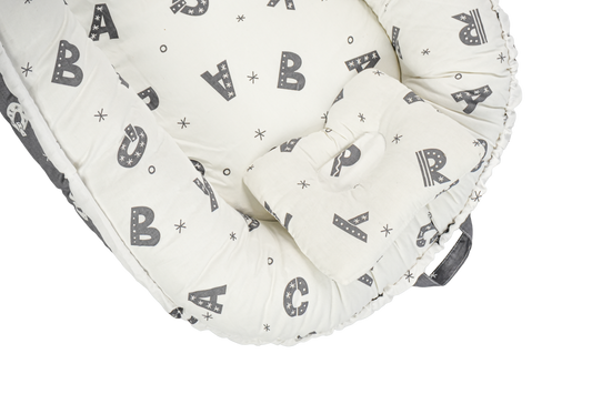 Emerald Baby sleeping pod alphabet