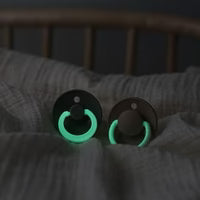 Bibs Colour GLOW Pacifiers 2 Pack