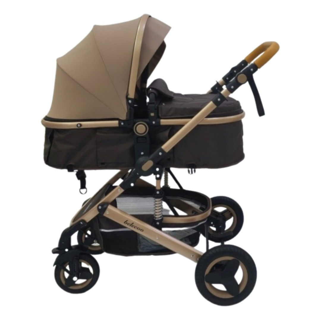 Emerald Baby Monaco Car Seat + 2 in 1 Belecoo Stroller (Khaaki) image 1