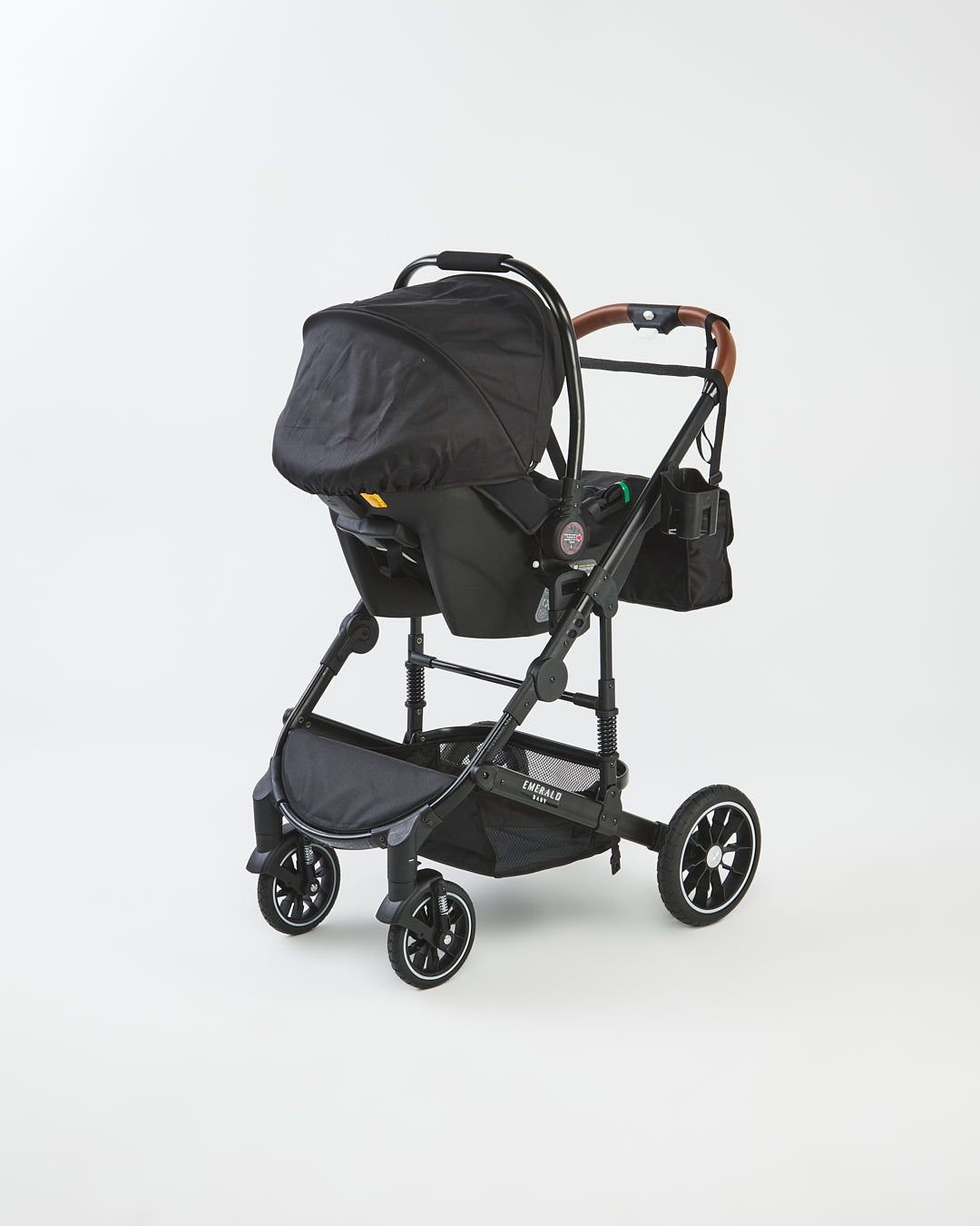 3 in 1 Emerald Baby H6 Stroller Set with Car Seat and Nappy Bag image 9