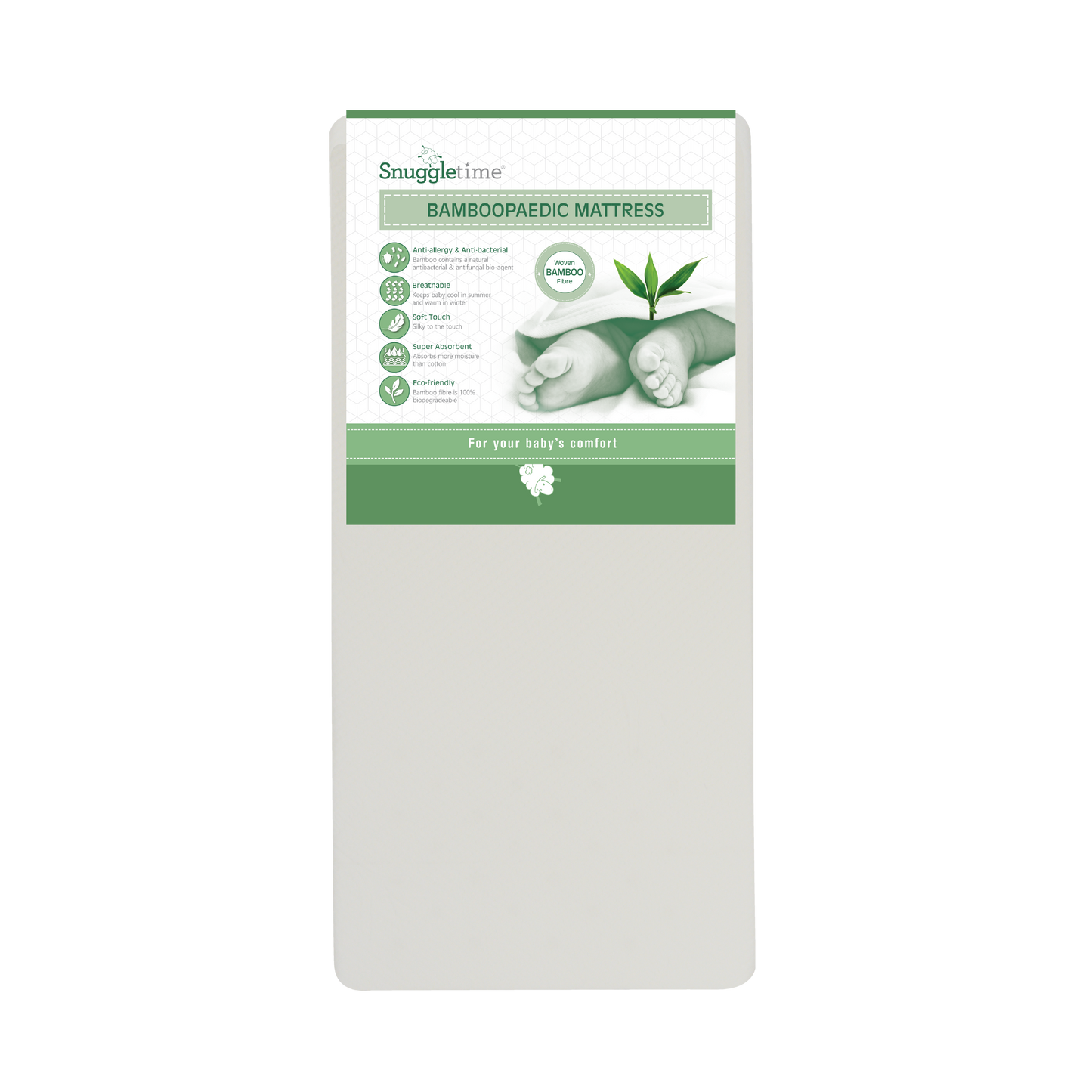 Snuggletime Bamboopaedic Mattress - Standard Cot image 0