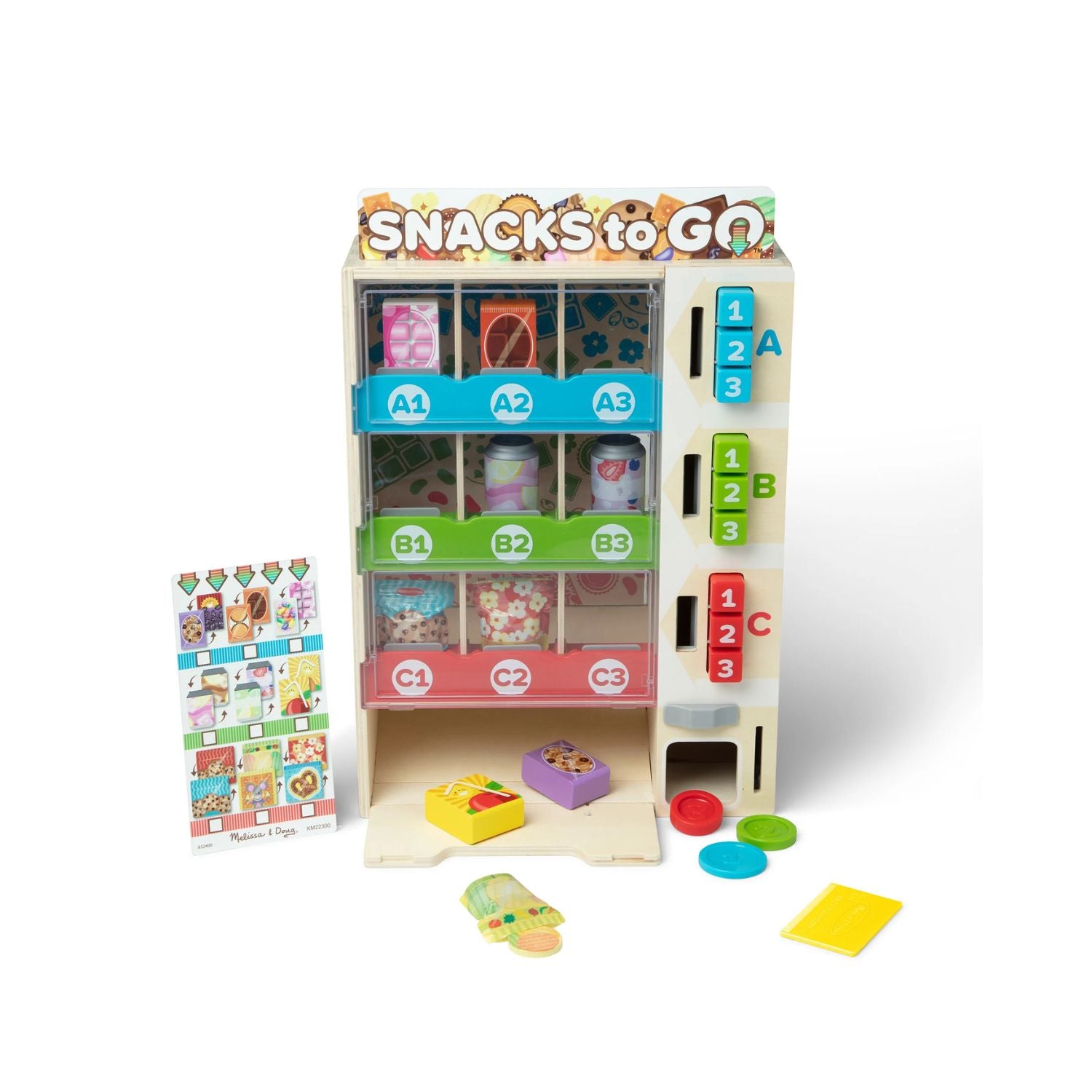 Melissa & Doug Wooden Vending Machine Play Set image 4