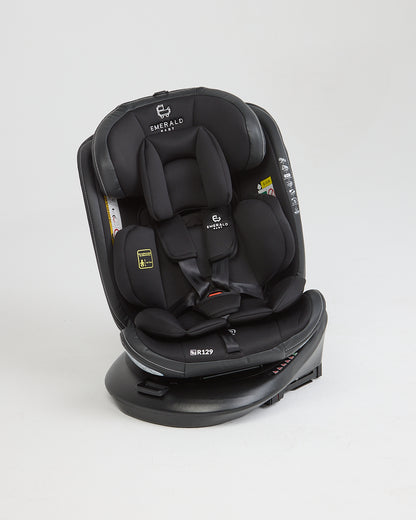 360° ROTATE Emerald Baby SILVERSTONE Car Seat with I-SIZE isofix base and Leather Finishes image 2