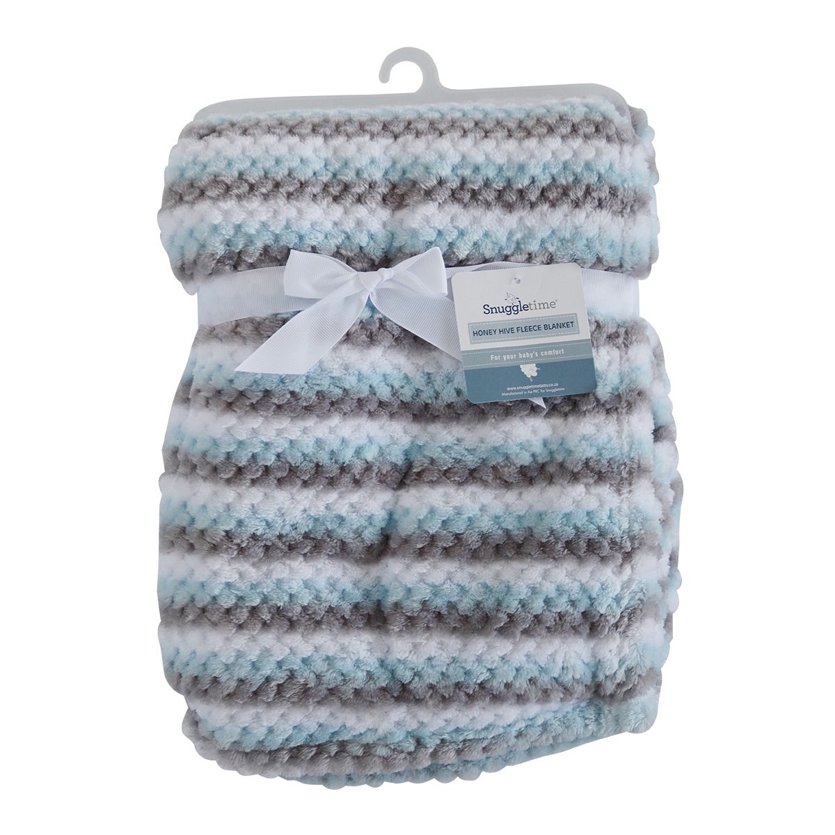 Snuggletime Honey Hive Fleece Blanket Blue image 0