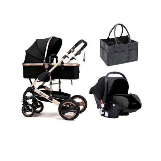 3 in 1 Belecoo OG Q3 Model Set (BLACK) + Diaper Caddy Bag image 0