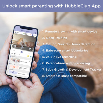 Hubble Connected  Nursery Pal Cloud 5” Smart Baby Monitor with night light image 6