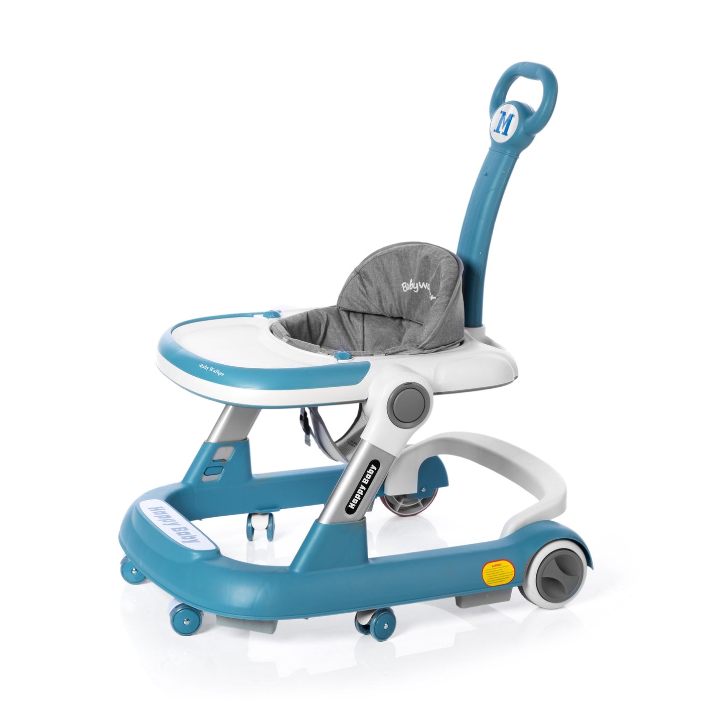 2 in 1 Happy Baby Multifunctional Baby Walker Ring + Baby Walker with Push Bar (610 + T) image 8