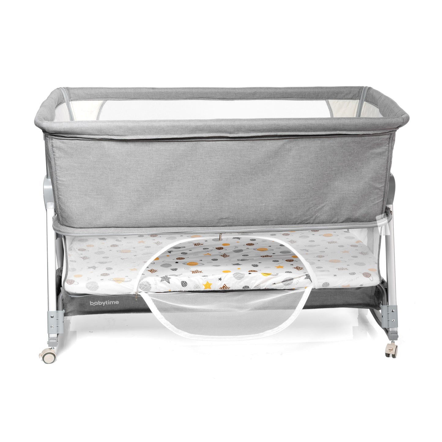 2 in 1 Babytime LARGE Co Sleeper with SECOND LEVEL to Last Longer + Swing Feature image 2