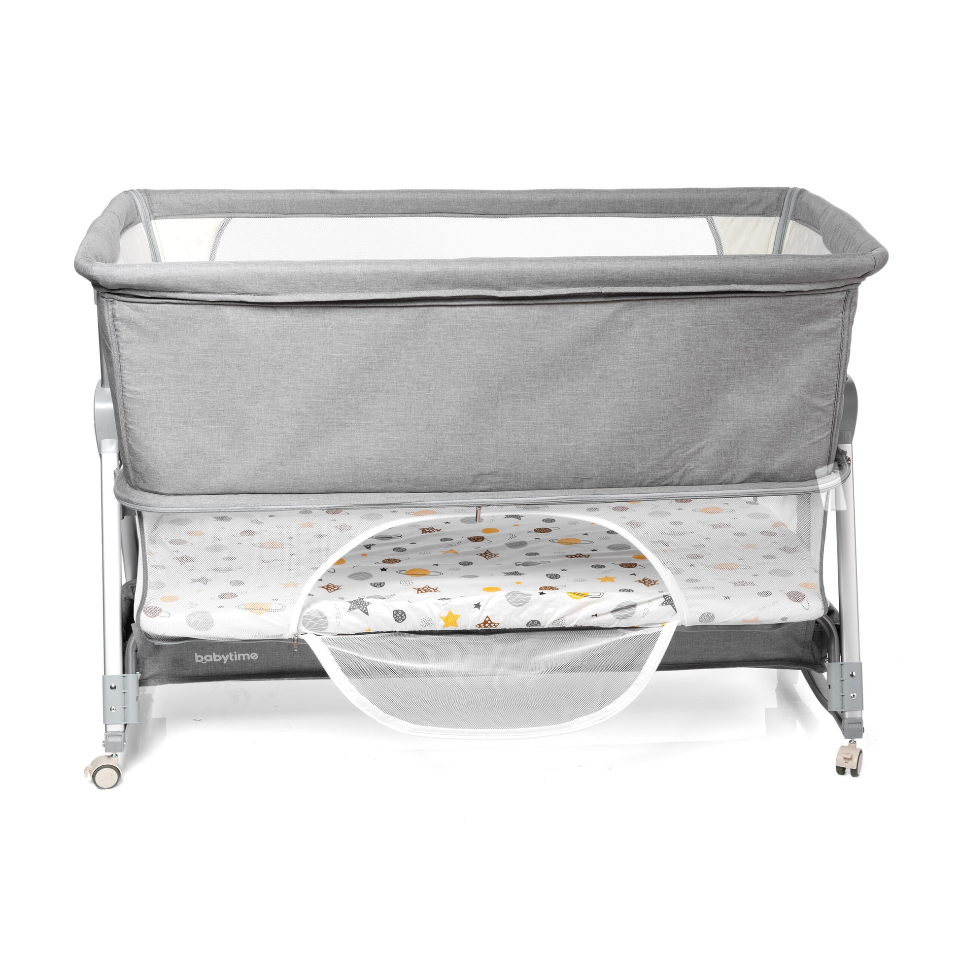 2 in 1 Babytime LARGE Co Sleeper with SECOND LEVEL to Last Longer + Swing Feature image 2