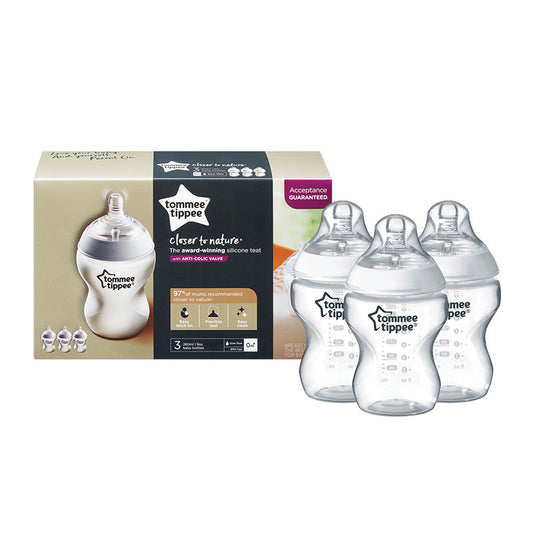 Tommee Tippee Closer to Nature 260ml 3 pack Bottles image 0