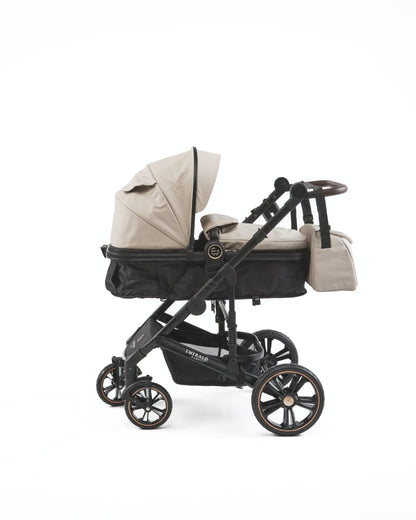 3 IN 1 Emerald Pu Beige N Black Plus Car Seat And Nappy Bag image 8