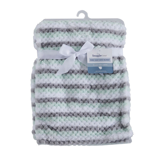 Snuggletime Honey Hive Fleece Blanket Green image 0