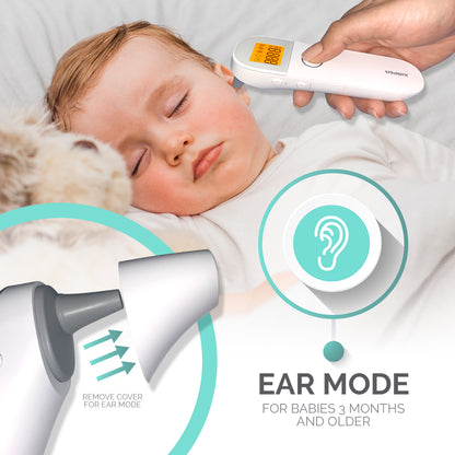 Baby 3-in-1 Infrared Ear and Forehead Thermometer - Babywombworld image 4