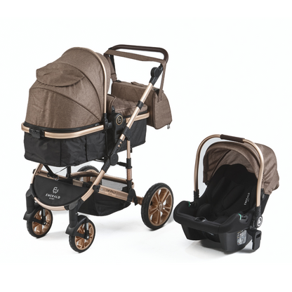 3 in 1 Emerald Baby Gold Rush Travel System - Coffee image