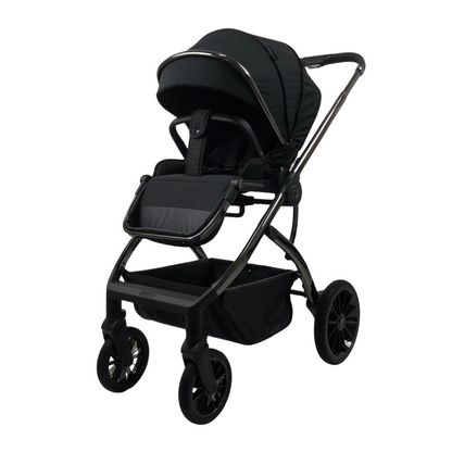 Emerald Baby Maya Premium Stroller with Bag - Gun Metal Black image