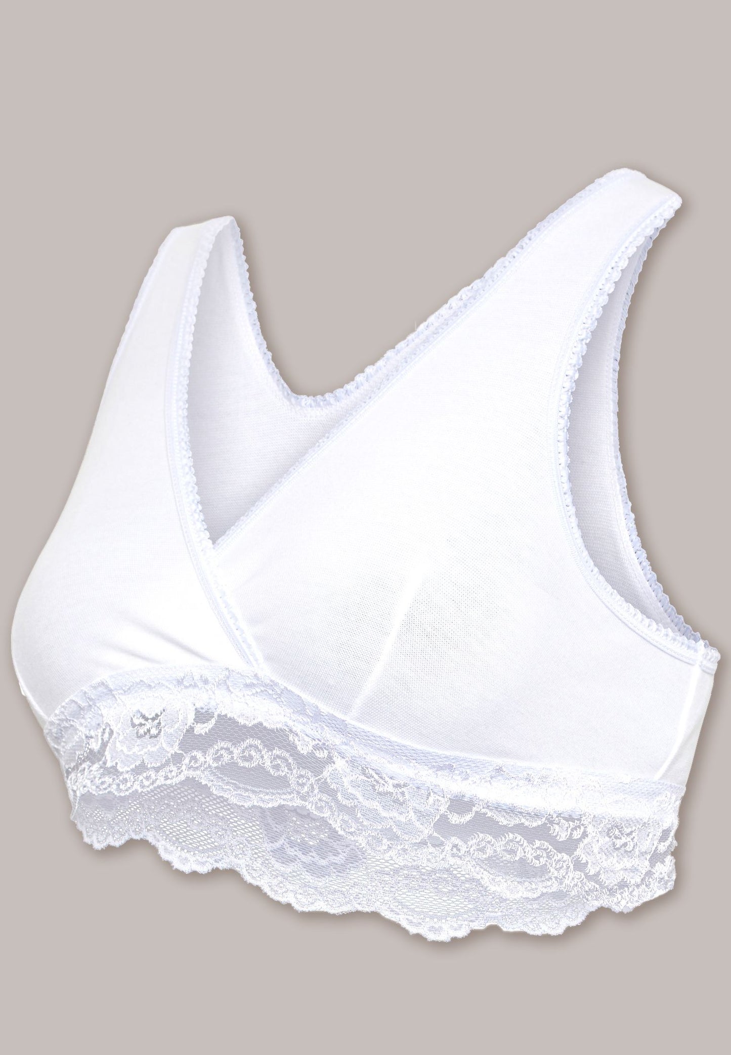 Carriwell Lace Feeding Bra - White, Medium image