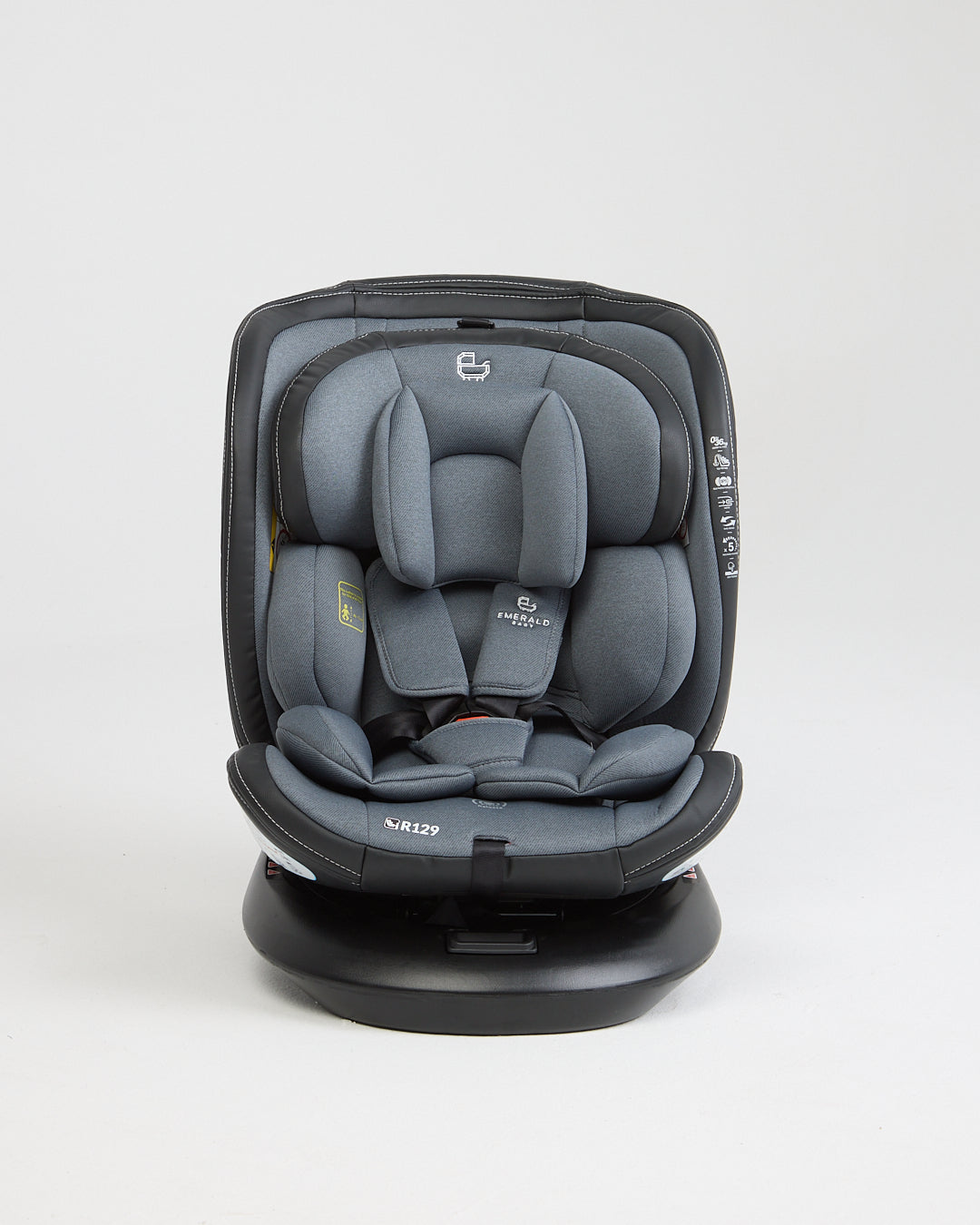 360° ROTATE Emerald Baby SILVERSTONE Car Seat with I-SIZE isofix base and Leather Finishes image 10