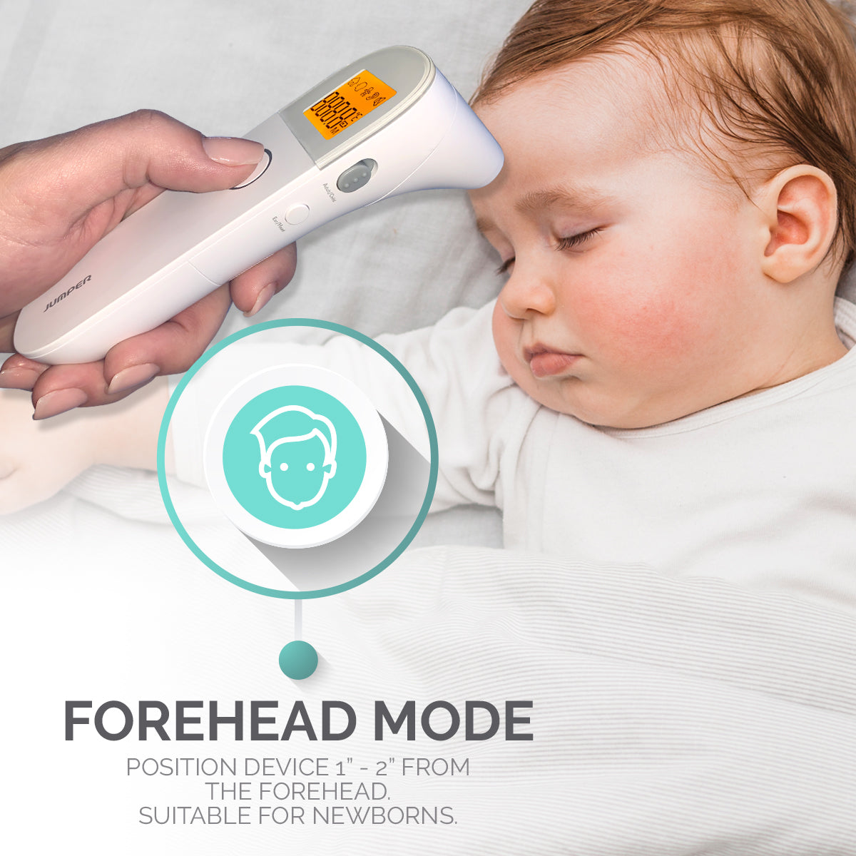 Baby 3-in-1 Infrared Ear and Forehead Thermometer - Babywombworld image 3