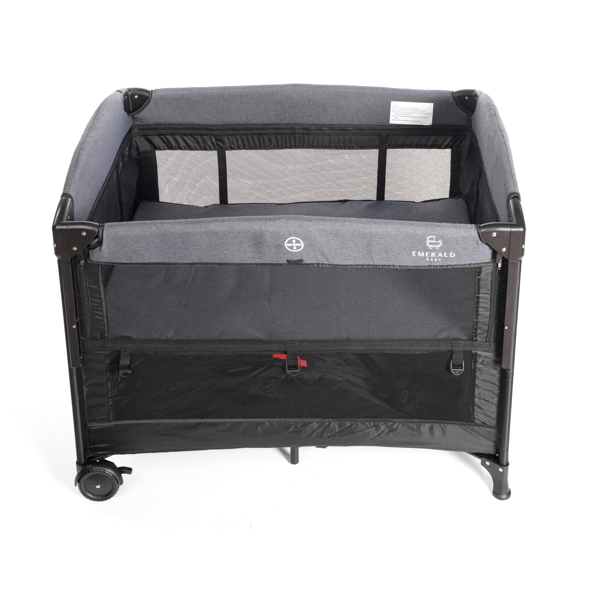 2 in 1 - Emerald Baby - Hannah Co Sleeper Camp Cot + Easy Breather Mattress image 4