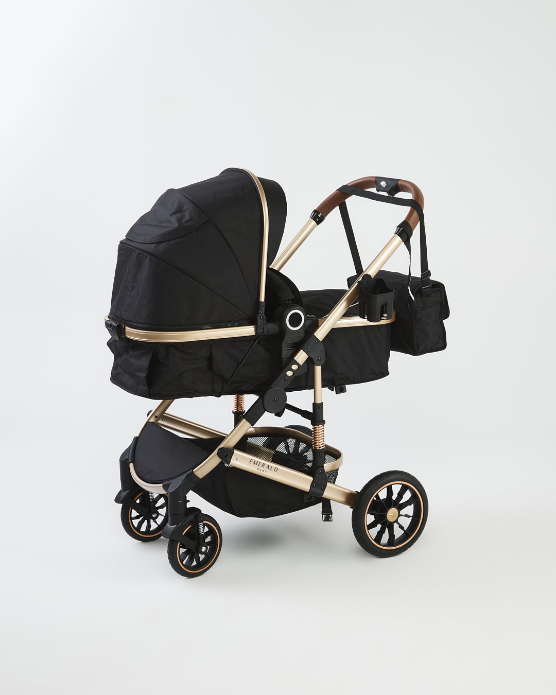 3 in 1 Emerald Baby H6 Stroller Set with Car Seat and Nappy Bag image 8