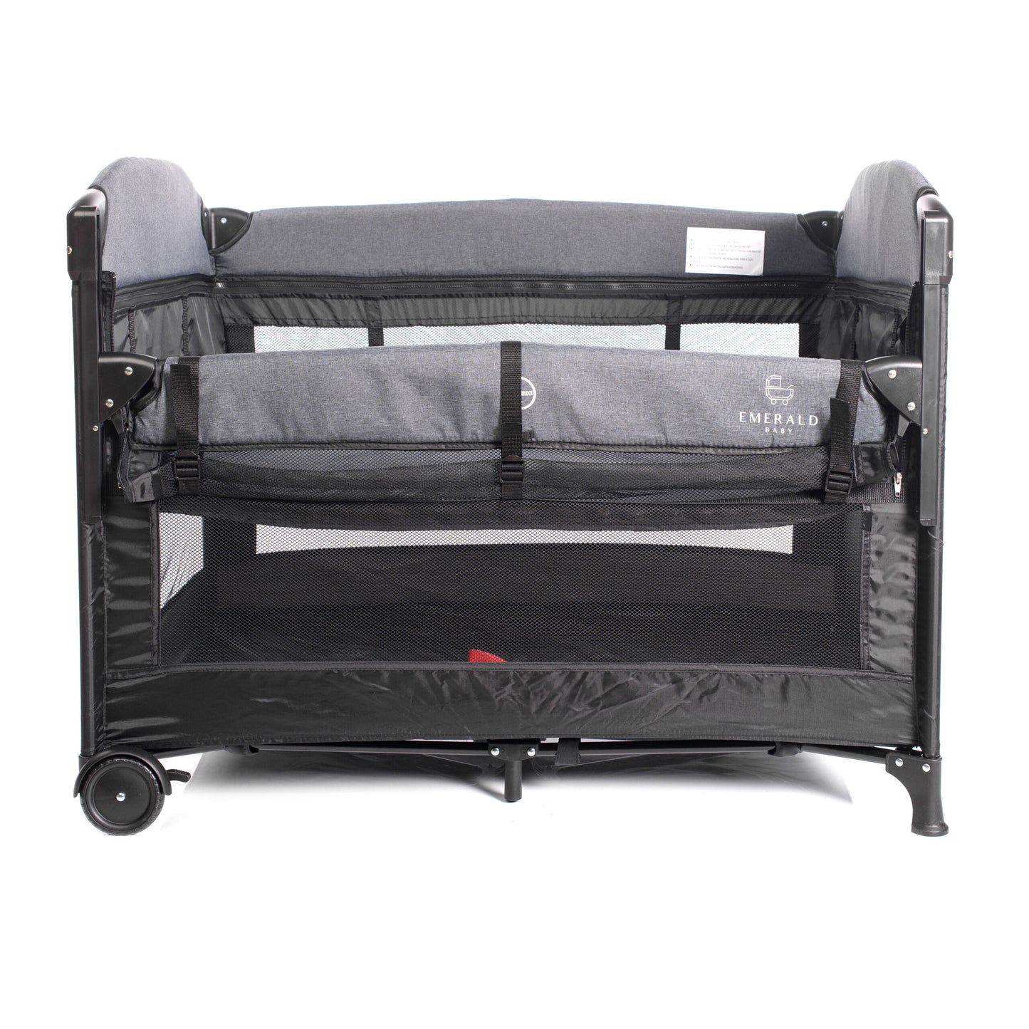 2 in 1 - Emerald Baby - Hannah Co Sleeper Camp Cot + Easy Breather Mattress image 3