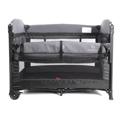 2 in 1 - Emerald Baby - Hannah Co Sleeper Camp Cot + Easy Breather Mattress image 3