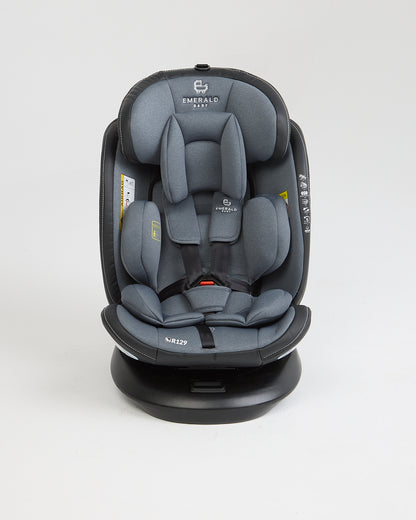 360° ROTATE Emerald Baby SILVERSTONE Car Seat with I-SIZE isofix base and Leather Finishes image 8