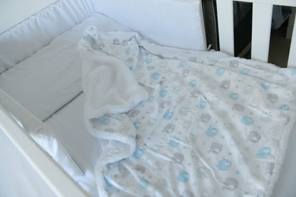 Snuggletime Mink Sherpa Blanket Blue image 3