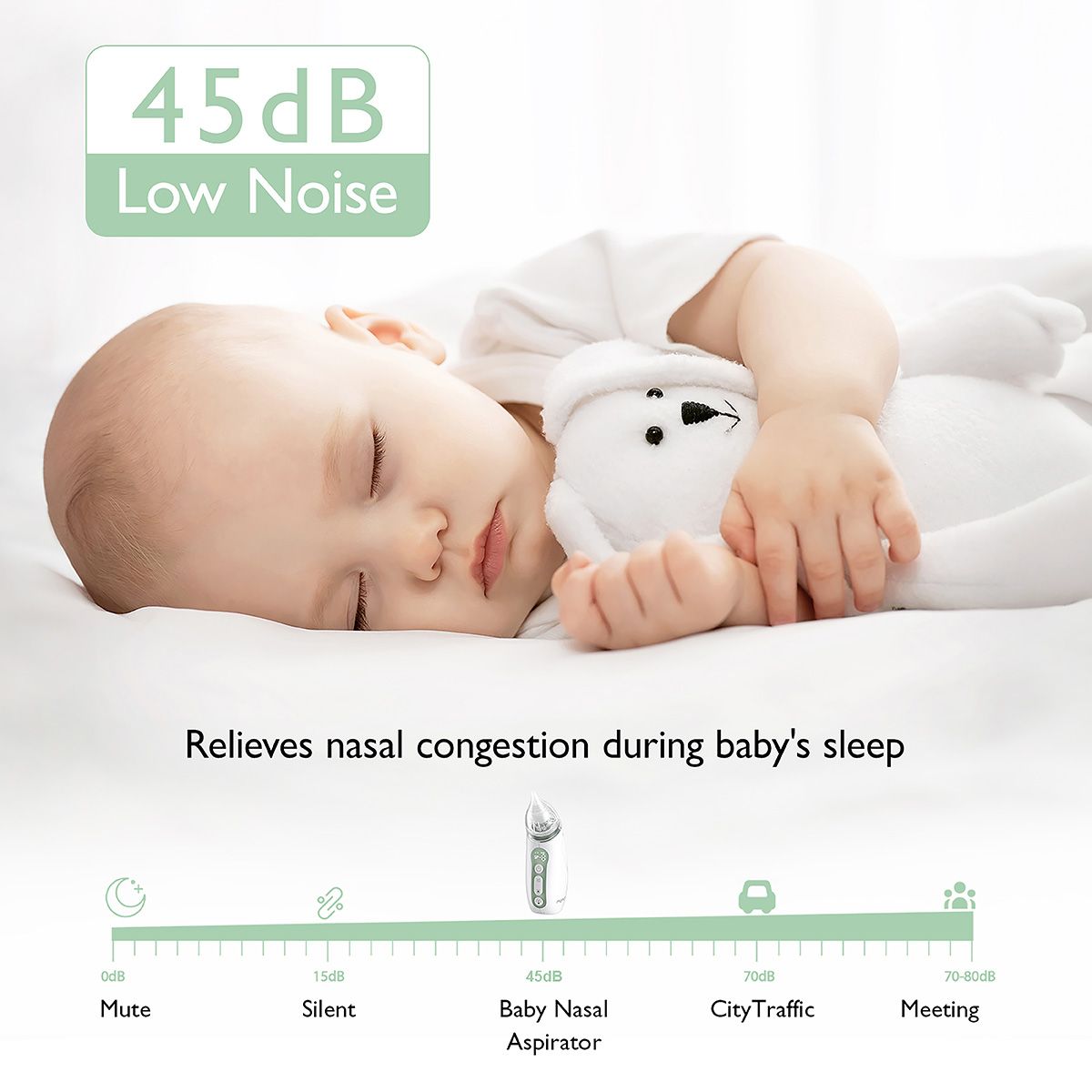 Momcozy Baby Nasal Aspirator - Long Battery Life