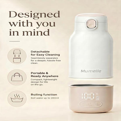 Mumelle Detachable & Portable Water and Milk Warmer
