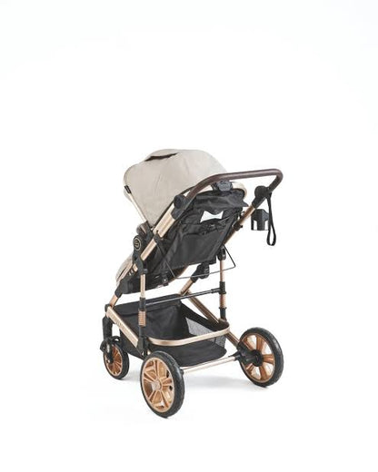 3 IN 1 Emerald Pu Beige N Black Plus Car Seat And Nappy Bag