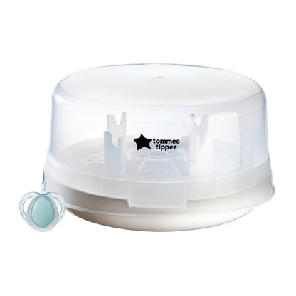 Tommee Tippee Microwave steriliser + Tommee Tippee 260Ml 3 Pack Bottles