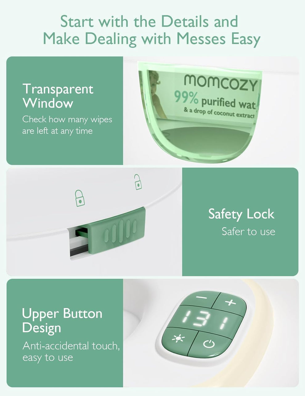 Momcozy Baby Wipe Warmer & Dispenser