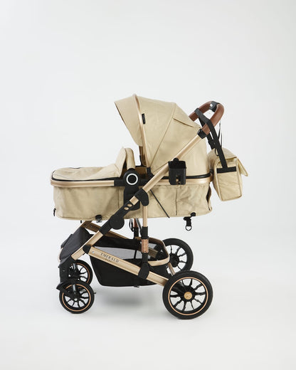 3 in 1 Emerald Baby H6 Stroller Set with Car Seat and Nappy Bag