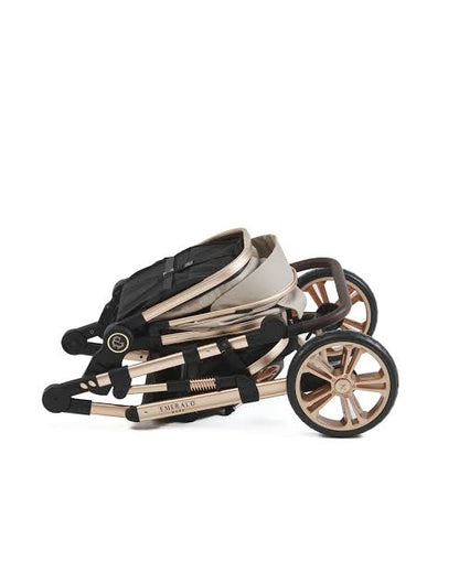 3 IN 1 Emerald Pu Beige N Black Plus Car Seat And Nappy Bag