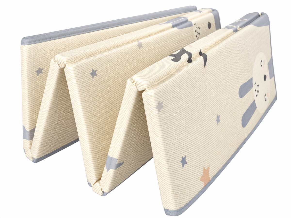 Emerald Baby 2cm Thick Foldable Dual-Sided Baby Play Mat –   Design 2 – Bean Blooming Safari