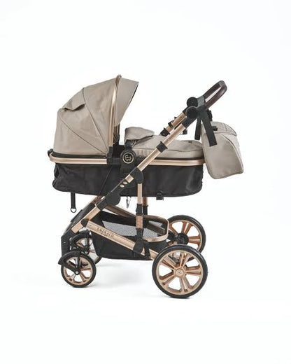 3 IN 1 Emerald Pu Beige N Black Plus Car Seat And Nappy Bag