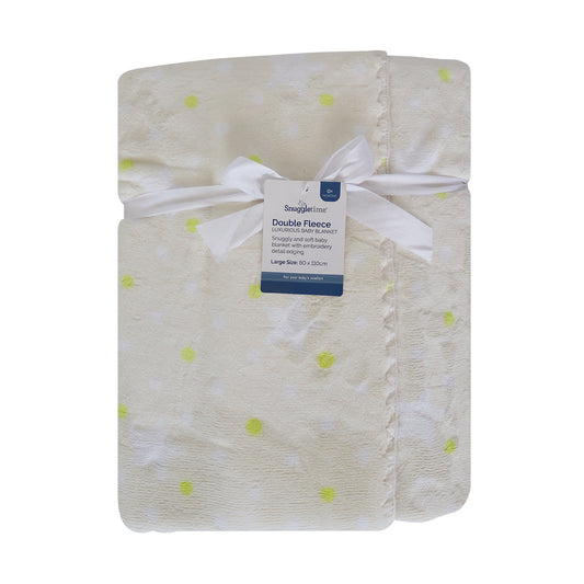 Snuggletime double fleece blanket - cream