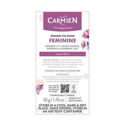 Carmién Feminine with Raspberry Leaf (20 Teabags)