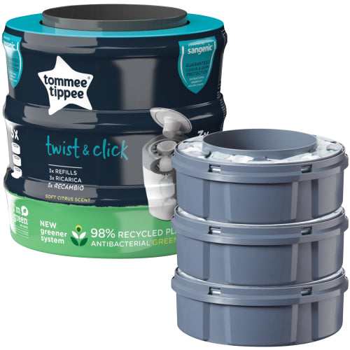 Tommee Tippee Twist N Click 3 Pack Bin Refills
