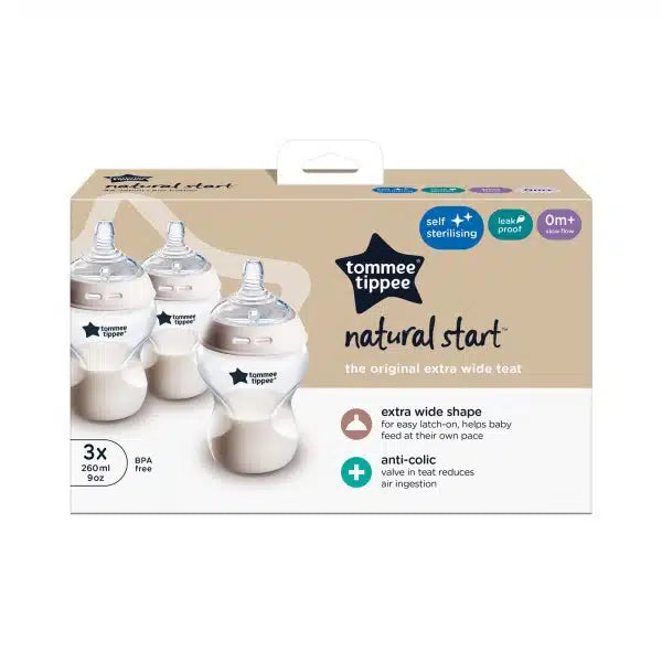 Tommee Tippee 260ml Bottle - 3 Pack