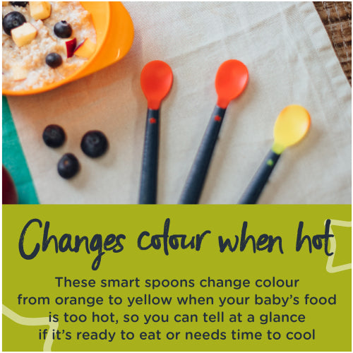 Tommee Tippee Heat Sensing Weaning Spoon - 4 pack